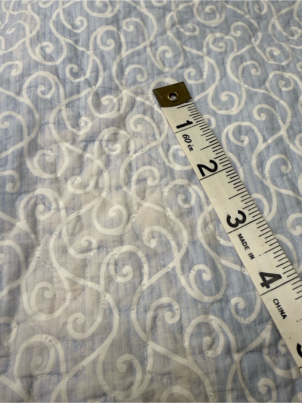 Authentic Vintage Yves Delorme Paris "Jacinthe" Quilted Coverlet Bedspread Queen - Picture 11 of 11